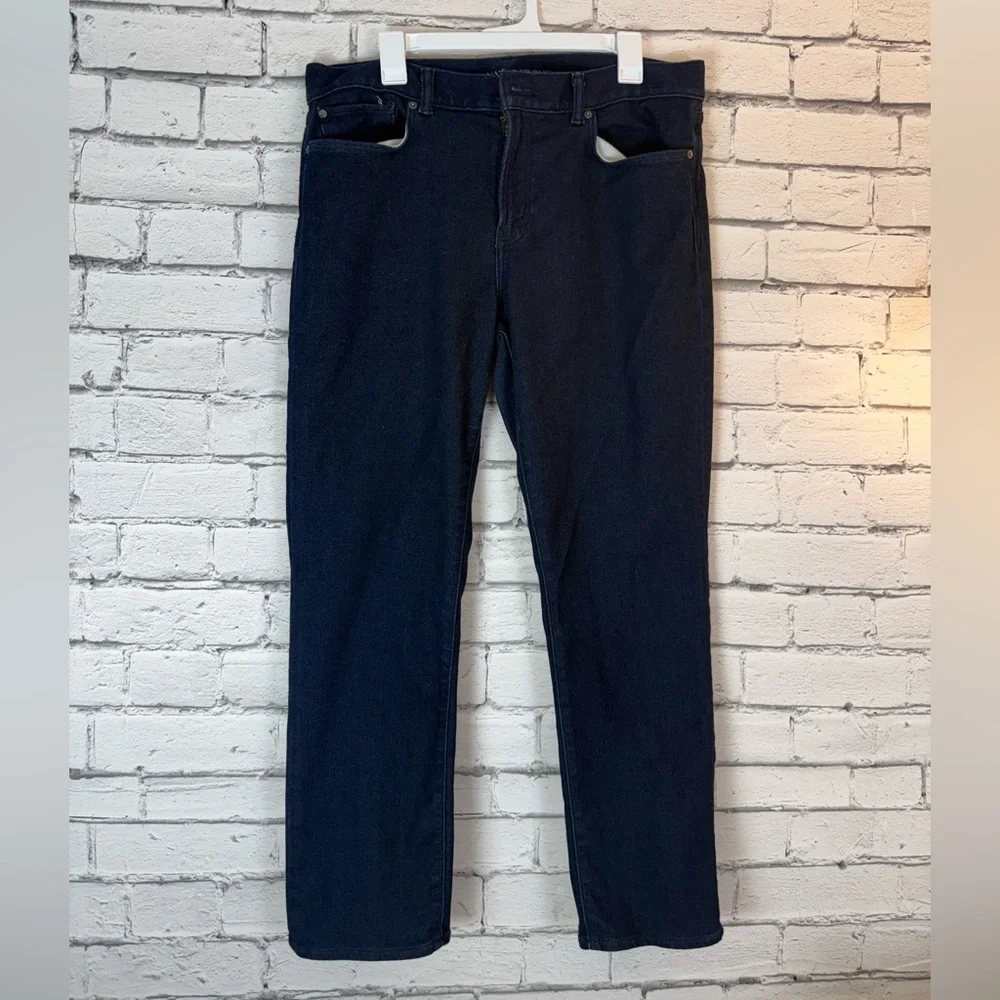 Banana Republic Men’s The Traveler Dark Blue Wash Jeans Size 36 X 30 EUC